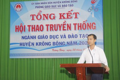 Hội thao truyền thống Ngành Giáo dục và Đào tạo huyện Krông Bông năm 2022.