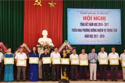 Phòng GDĐT Krông Bông tổ chức buổi Gặp mặt – Tọa đàm nhân kỷ niệm 35 năm ngày Nhà giáo Việt Nam 20/11 năm 2017